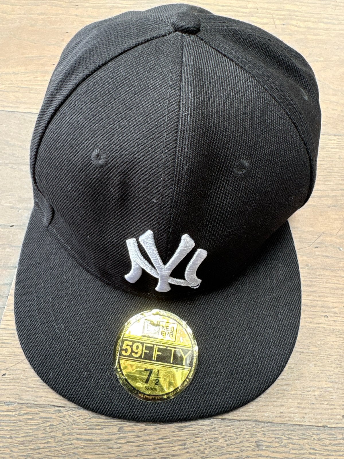 New Era NY Pet - Zwart, Maat 7 1/2 (59.6 cm), Ophalen of Verzenden, Nieuw, Pet