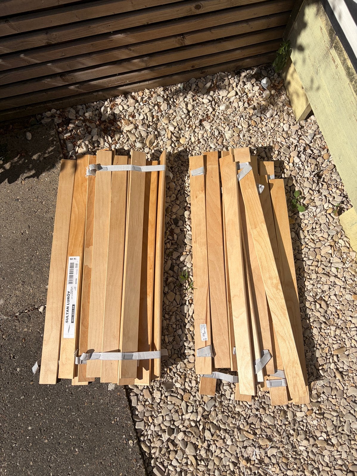 2x lattenbodem 70x200 IKEA Sultan Leroy, Ophalen, Gebruikt, Bedbodem, 200 cm