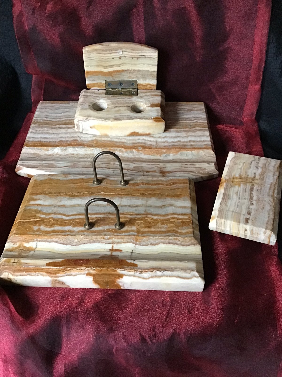 Art deco marmeren bureauset, Antiek en Kunst, Ophalen