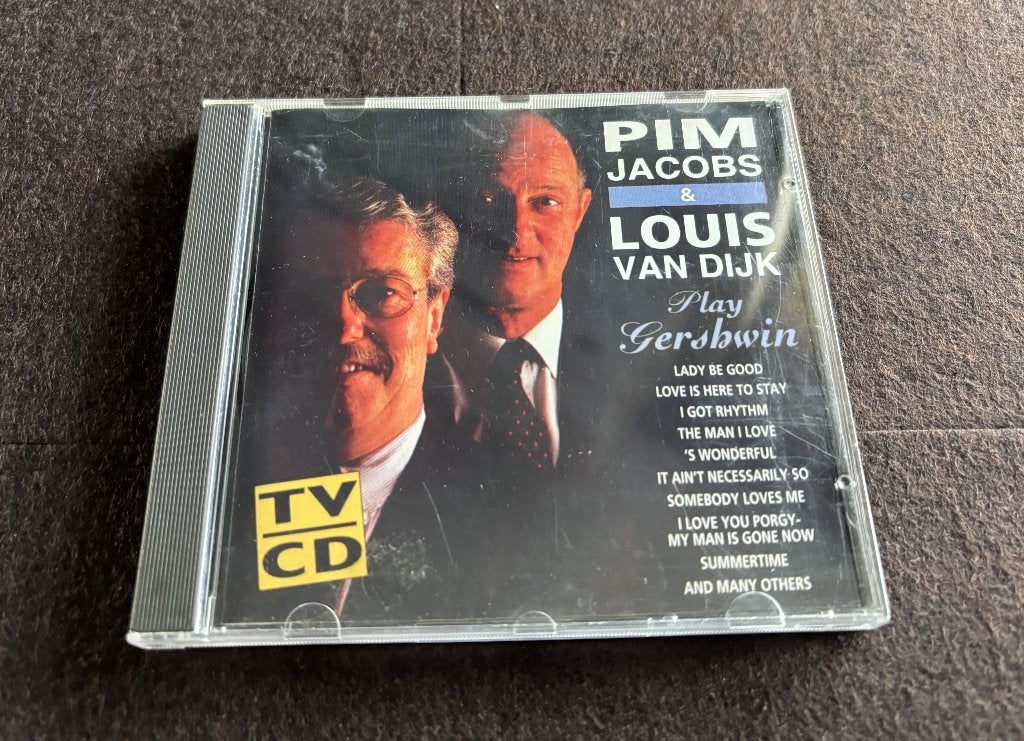 Pim Jacobs en Louis van Dijk, Play Gershwin CD, Cd's en Dvd's, Ophalen of Verzenden, 1980 tot heden, Zo goed als nieuw, Jazz
