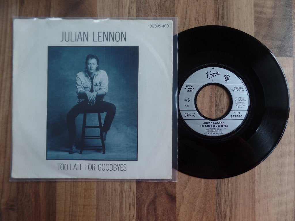 single Julian Lennon - Too Late For Goodbyes, Ophalen of Verzenden, Gebruikt, 7 inch, Pop