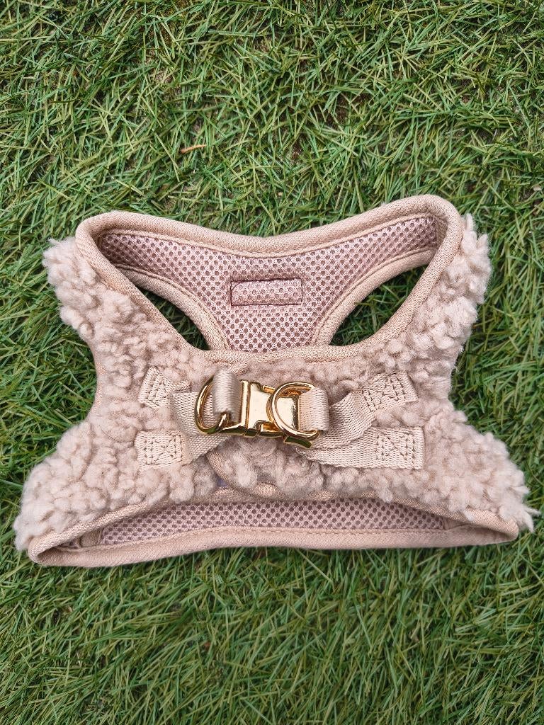 Super zacht teddy hondentuigje – beige, Ophalen of Verzenden, Nieuw
