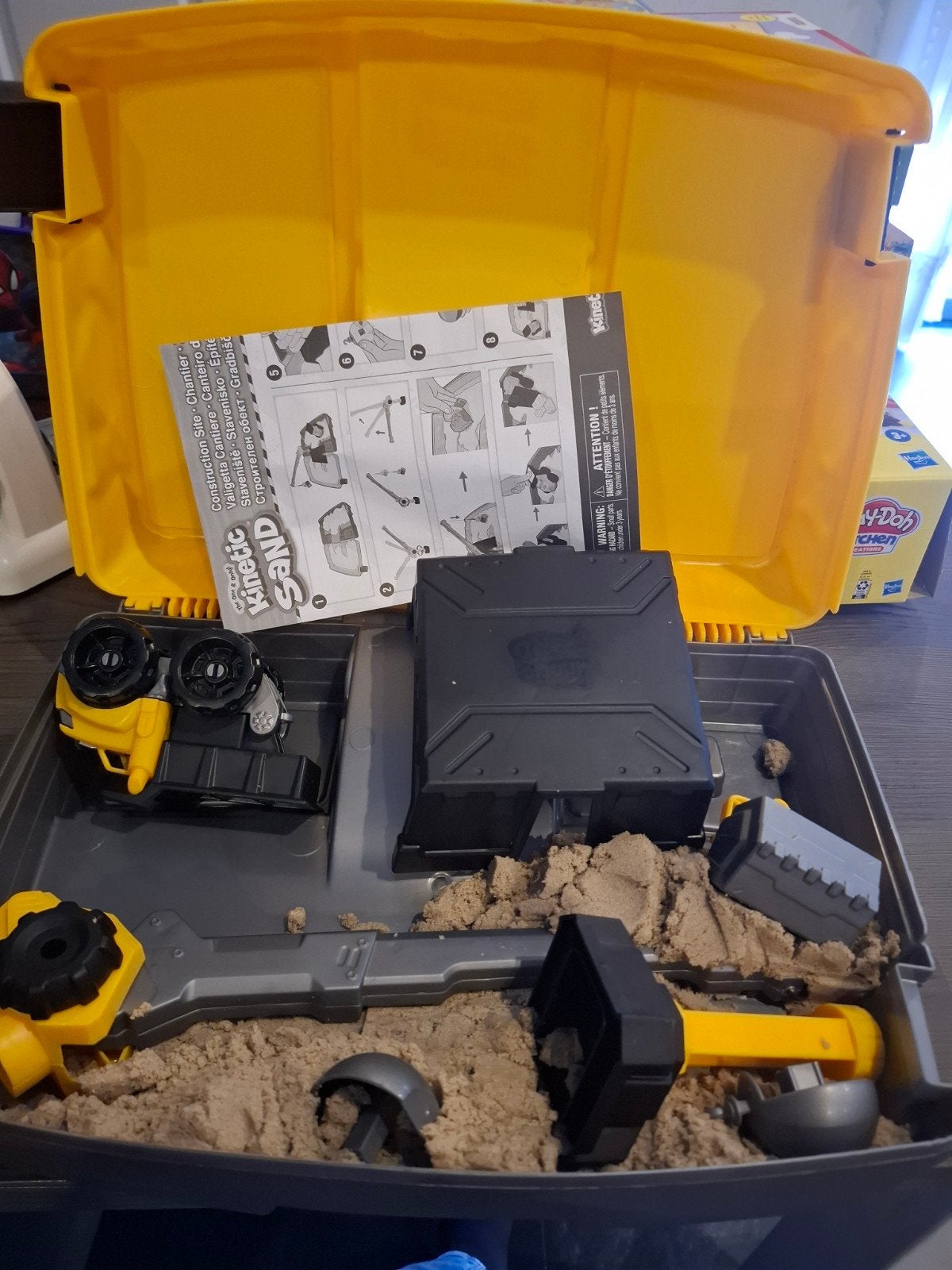 kinetic sand, Ophalen