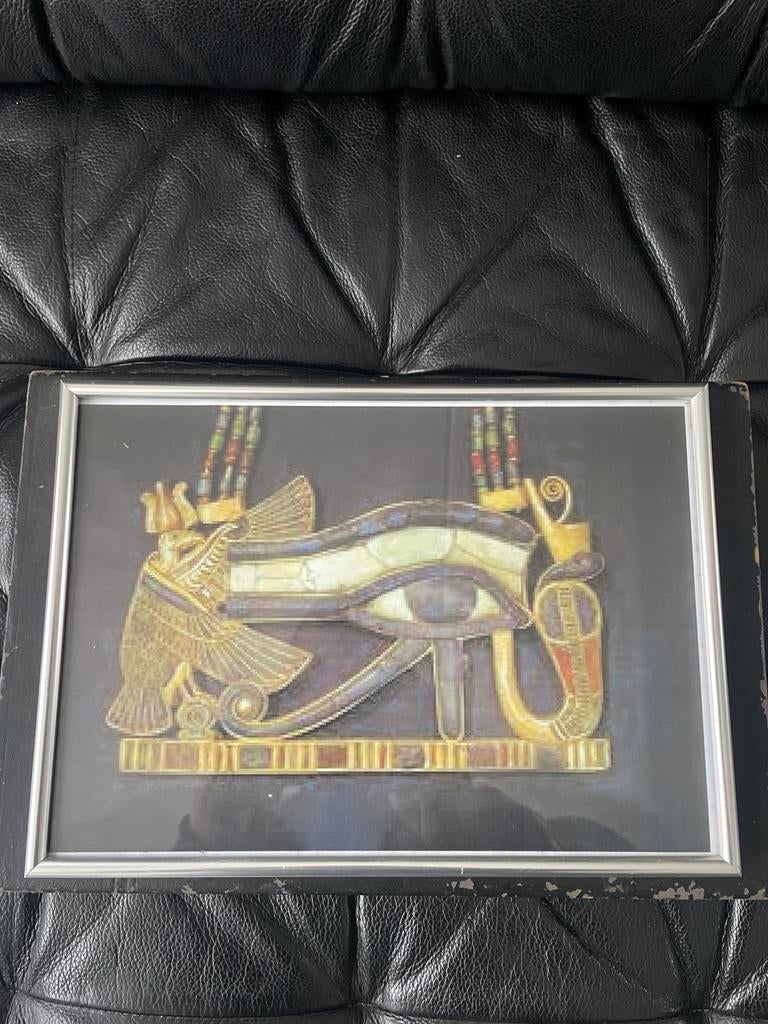 Ingelijste Egyptische Horus Oog Muurdecoratie, Ophalen of Verzenden