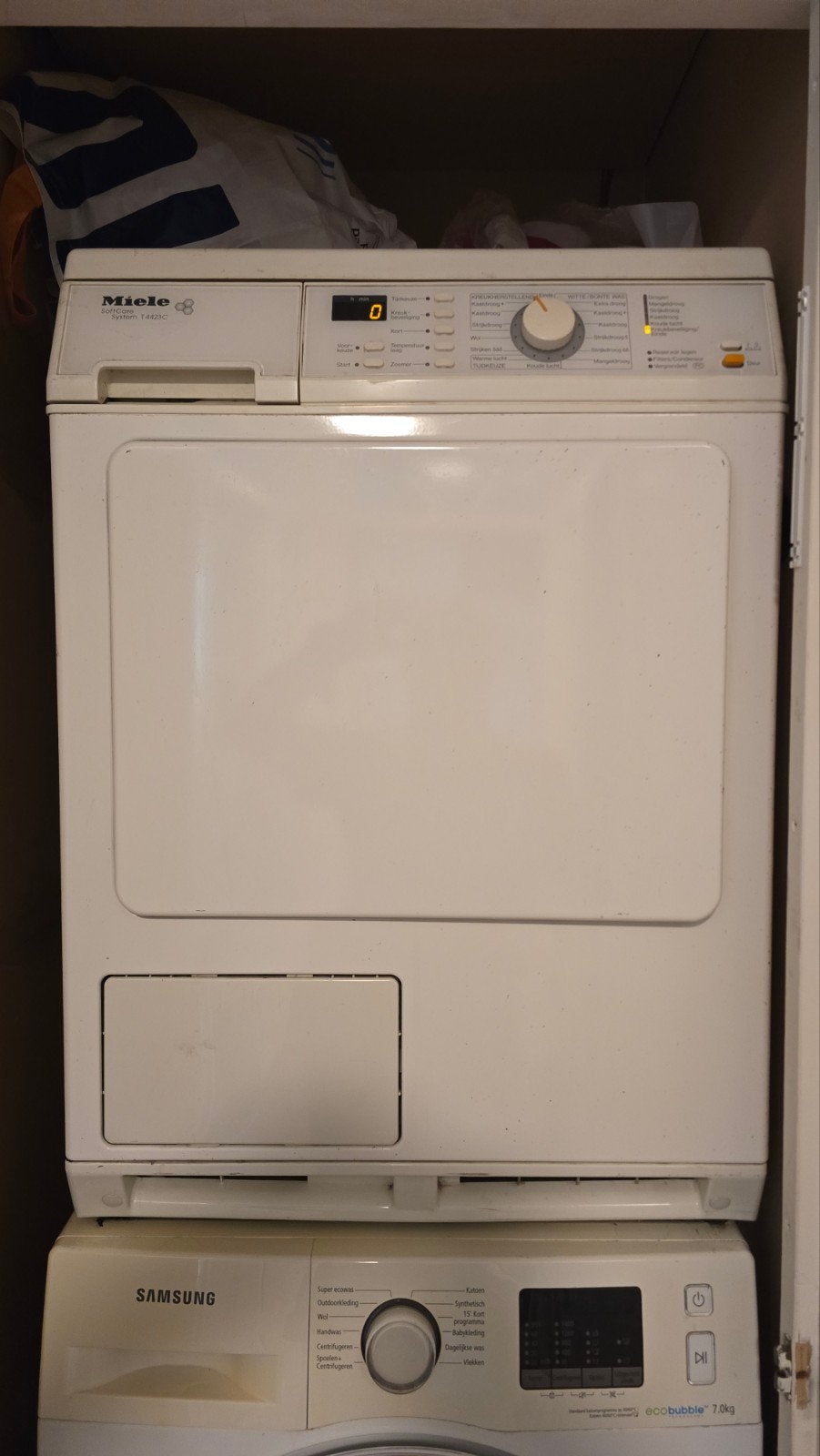 Miele SoftCare System T4423C Condensdroger, Witgoed en Apparatuur, Wasdrogers, Ophalen of Verzenden