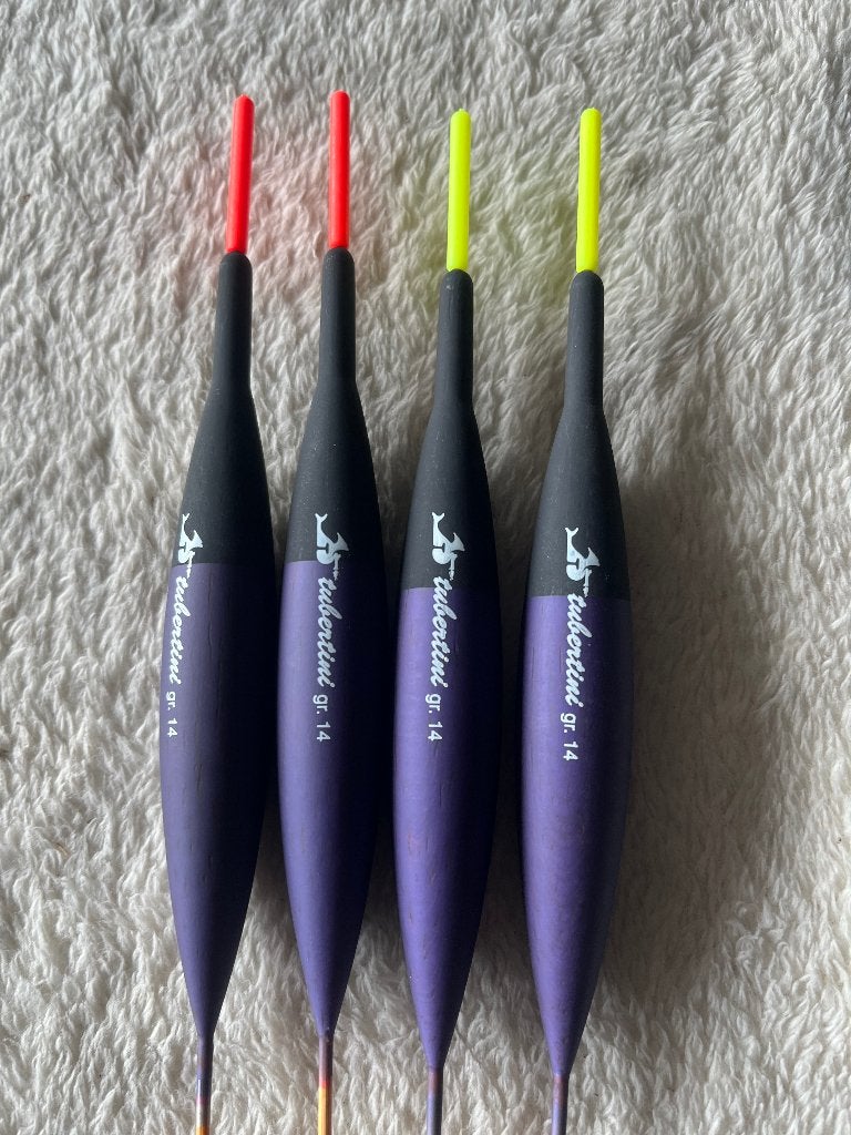 adv 184 / NIEUW set 4 dobbers TUBERTINI 12,00gr, Watersport en Boten, Ophalen of Verzenden, Nieuw, Dobber of Lood