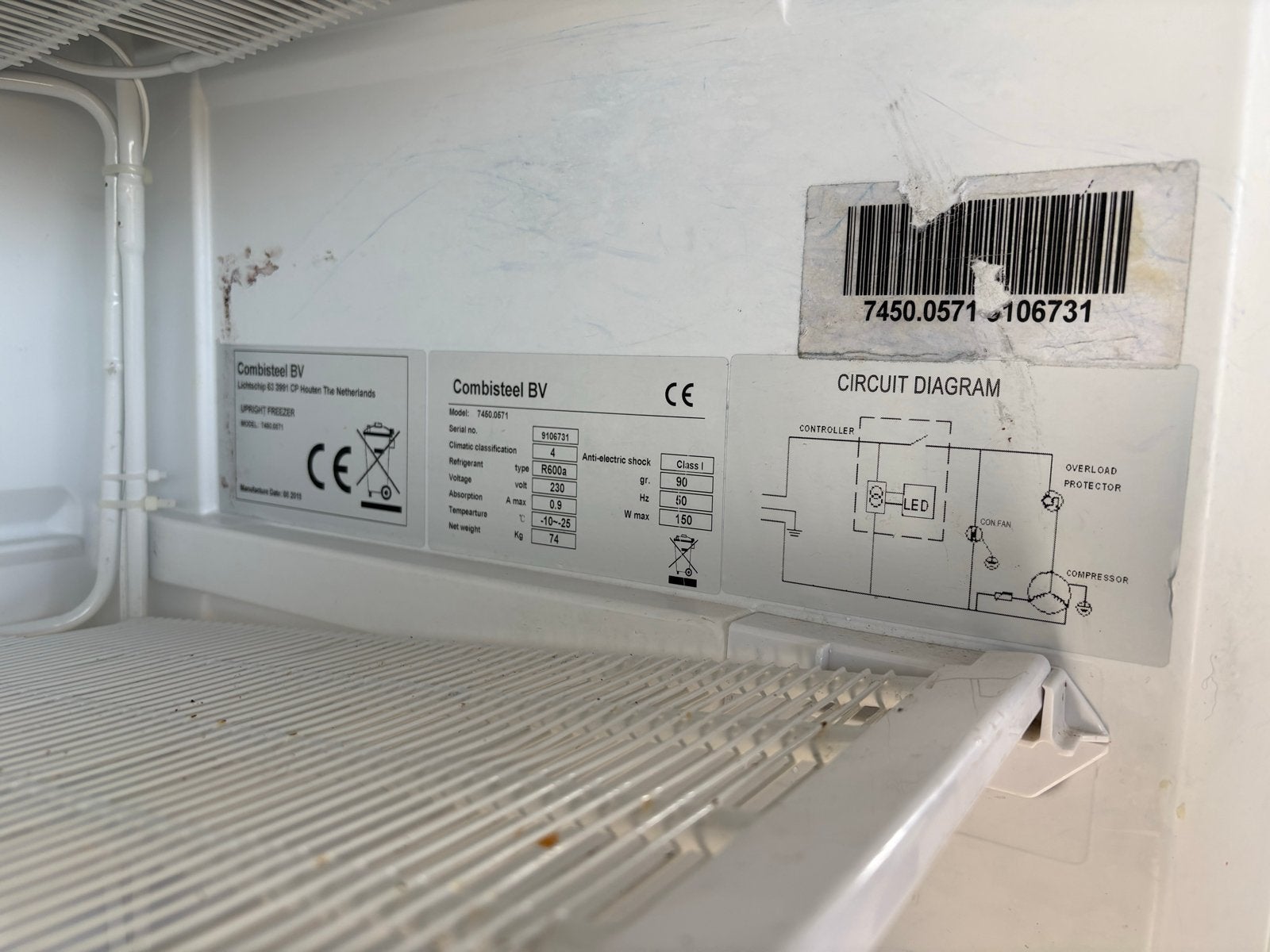 CombiSteel Professionele Vriezer - Zo goed als nieuw, 200 liter of meer, 60 cm of meer, Met aparte vriezer, Zo goed als nieuw