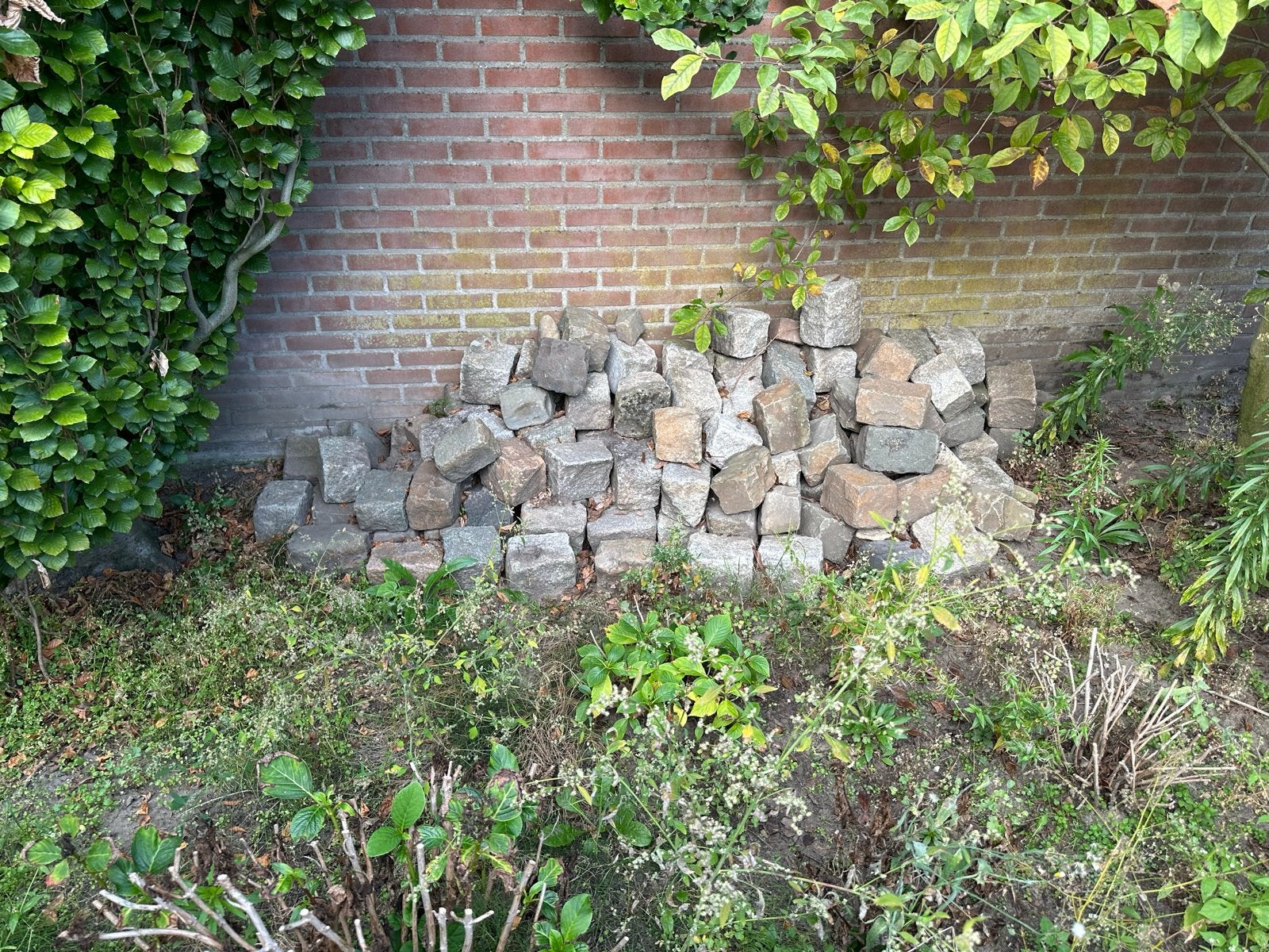 Belgische kinderkopjes 1€ per stuk, Ophalen, Gebruikt, Natuursteen, Klinkers