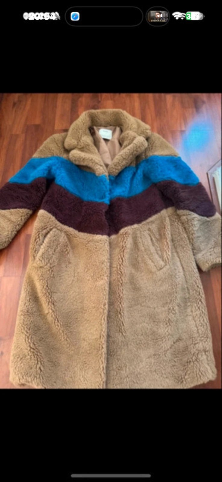 Bershka lange jas / mantel in maat S, Ophalen of Verzenden, Gedragen, Maat 36 (S), Meerkleurig