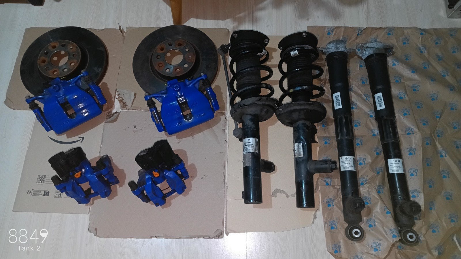 Brakes set VW Passat GTE parts left after upgrade, Ophalen, Gebruikt, Volkswagen