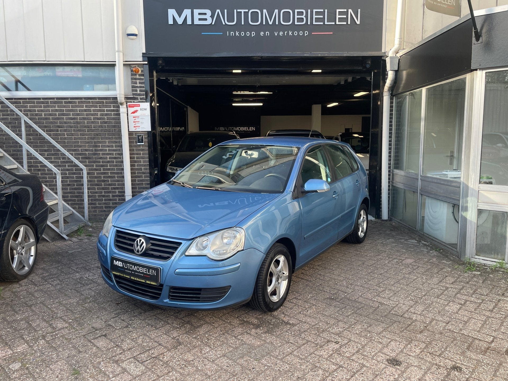 Volkswagen Polo 1.4-16V Optive/Apk/5 DRS/Airco/Nap/Vol Optie, Voorwielaandrijving, 4 cilinders, Blauw, Bedrijf