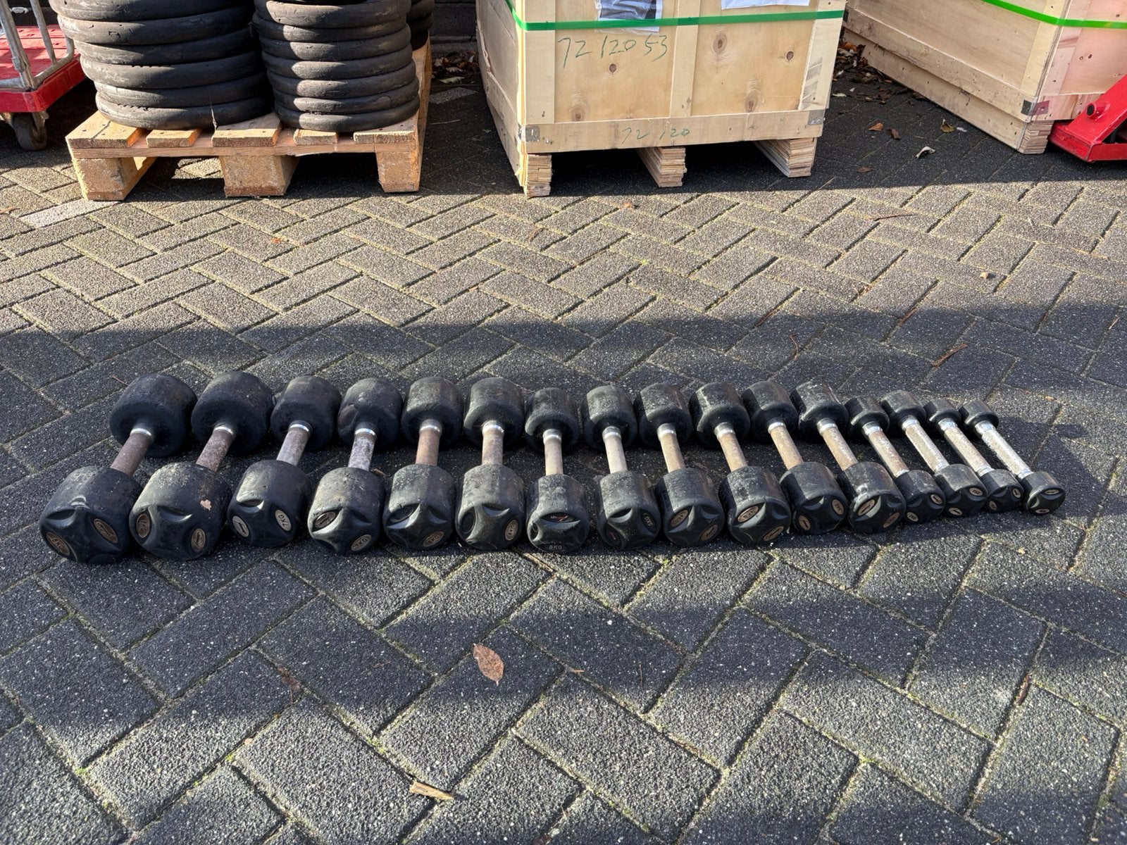 Lifemaxx dumbbells 1-8 kg gewichten, Ophalen, Dumbbell, Gebruikt, Dumbbells
