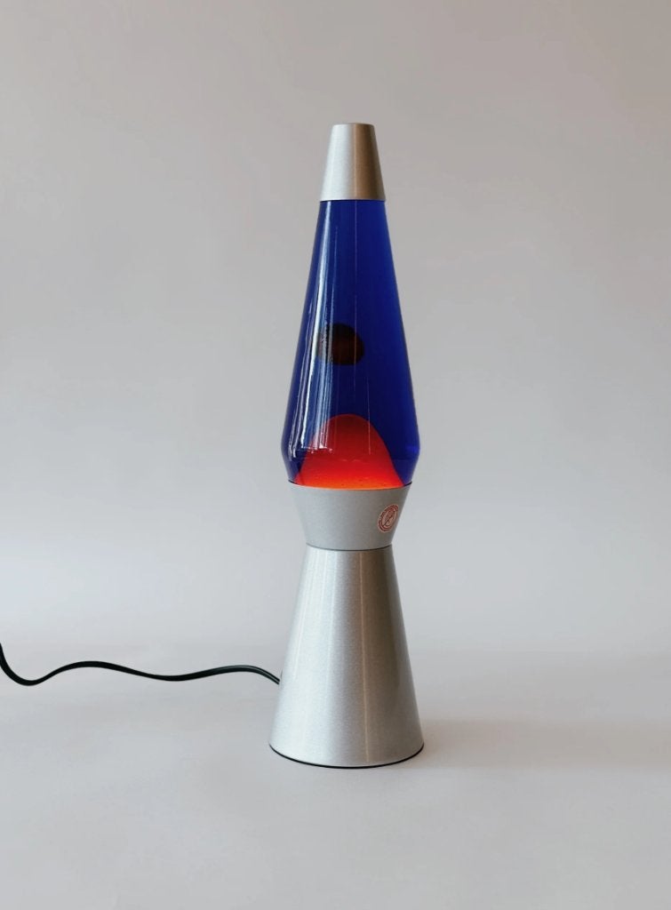 RETRO LAVALAMP | BLAUW/ORANJE, Ophalen of Verzenden, Huis en Inrichting