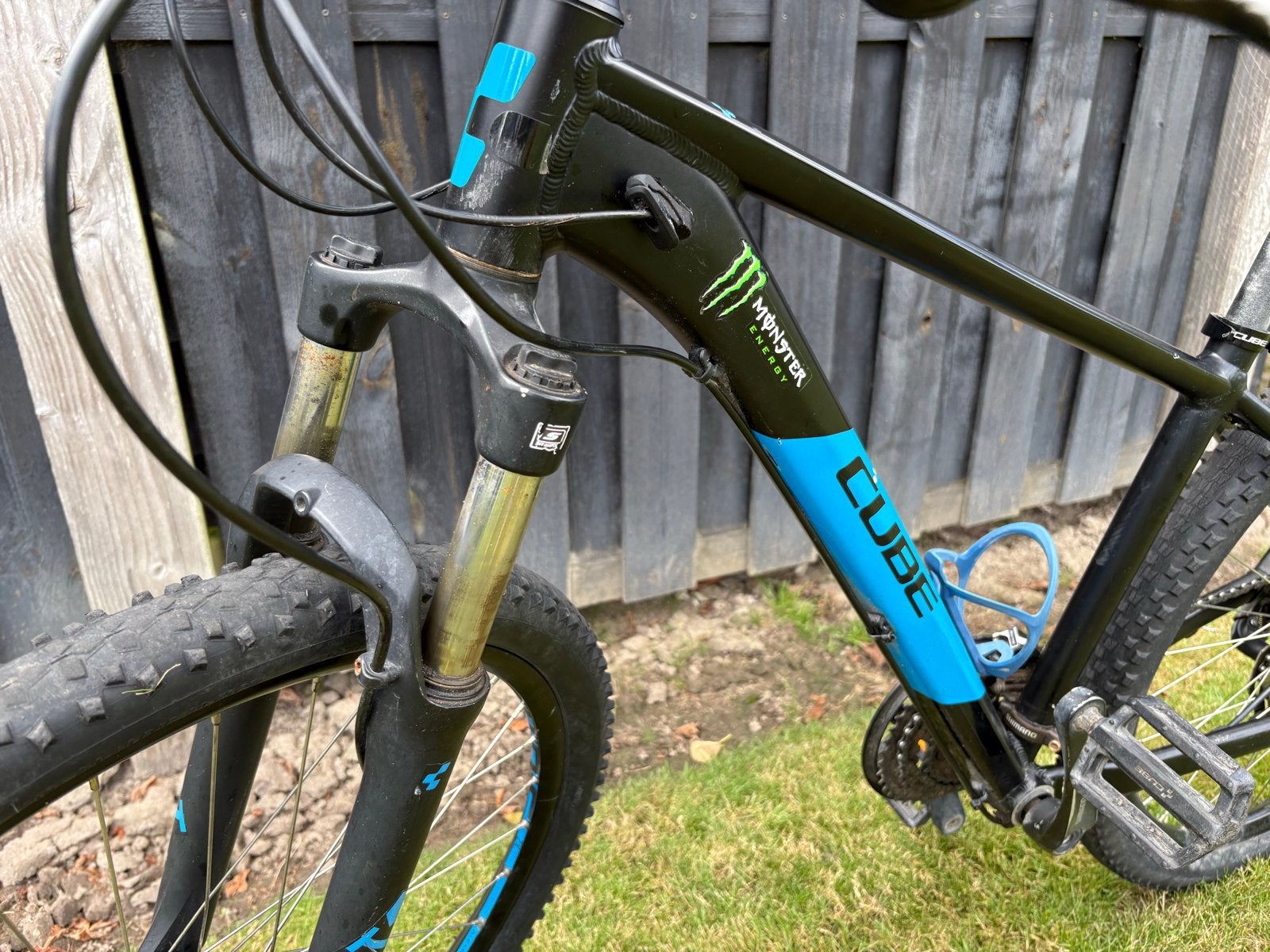 Cube Aim SL Mountainbike - Zwart/Blauw, Fietsen en Brommers, Gebruikt, Hardtail, 45 tot 49 cm, Schijfrem