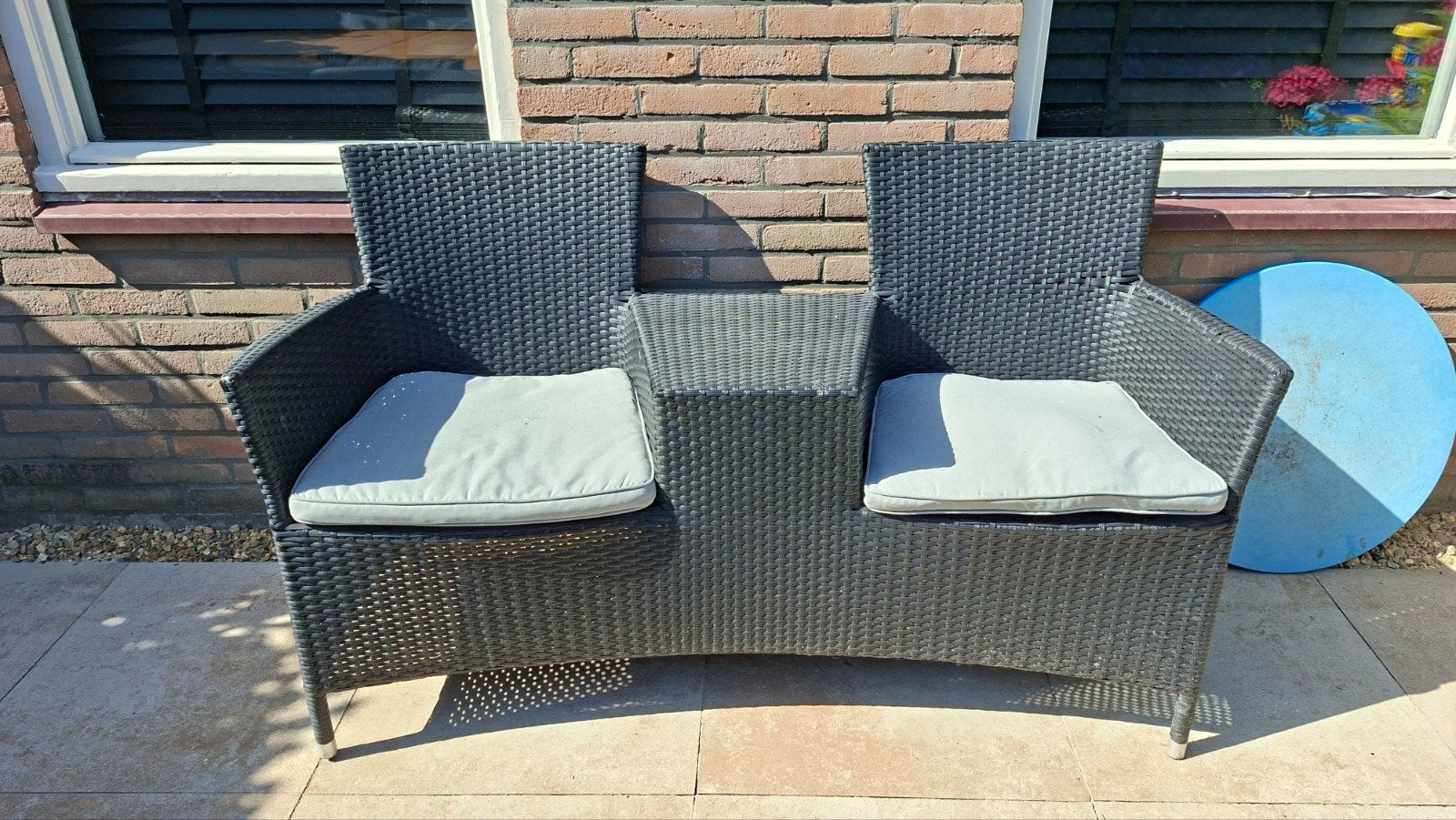 Love seat., Ophalen, Zo goed als nieuw, Aluminium