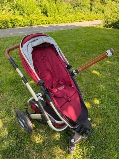 Joolz Geo Earth kinderwagen – Lobster Red – complete set, Kinderen en Baby's, Kinderwagens en Combinaties, Gebruikt, Combiwagen