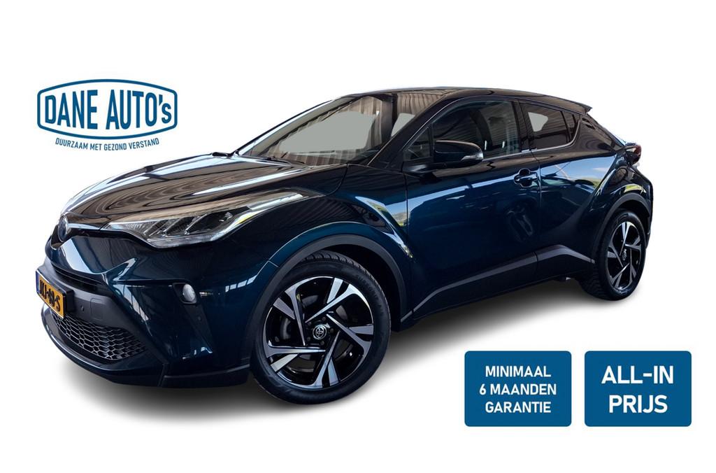Toyota C-HR 1.8 Hybrid Style | DODEHOEKDETECTIE | STOELVERWA, Auto's, Toyota, Zwart, Blauw, Leder en Stof, Bedrijf