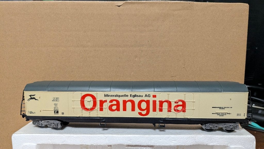 Lima H0 Orangina koelwagon SBB-CFF, Gebruikt, Gelijkstroom, Wagon, Ophalen of Verzenden