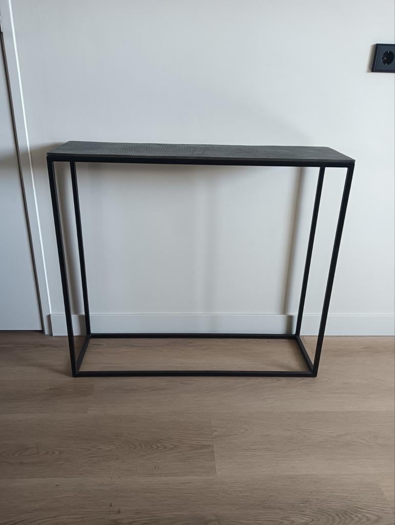 Nieuwe sidetable nikkel antique - 76x86x25cm, Huis en Inrichting, Tafels | Sidetables, Ophalen, 50 tot 100 cm, Nieuw, Metaal