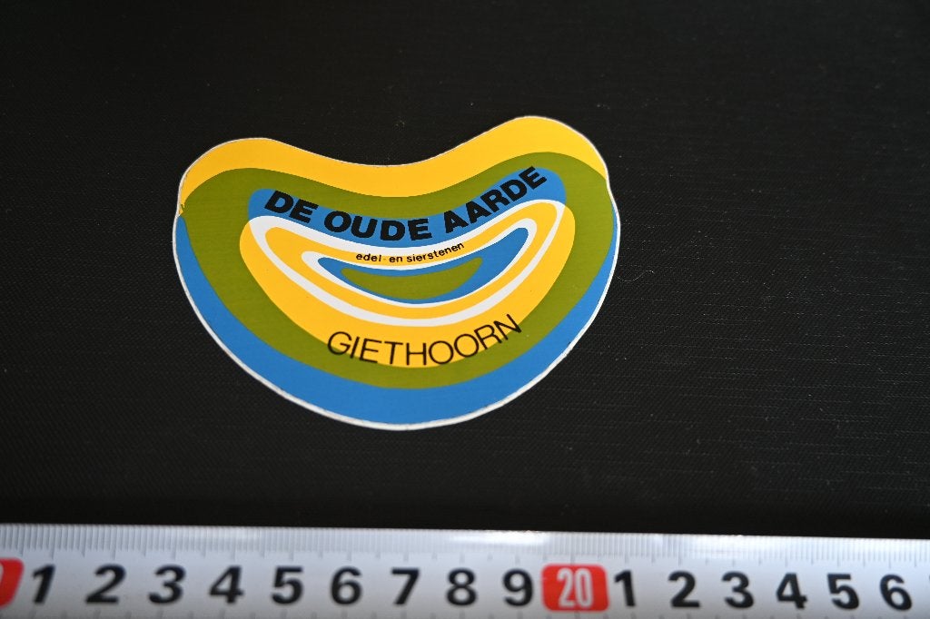 sticker Giethoorn DE OUDE AARDE edel- en sierstenen, Ophalen, Zo goed als nieuw