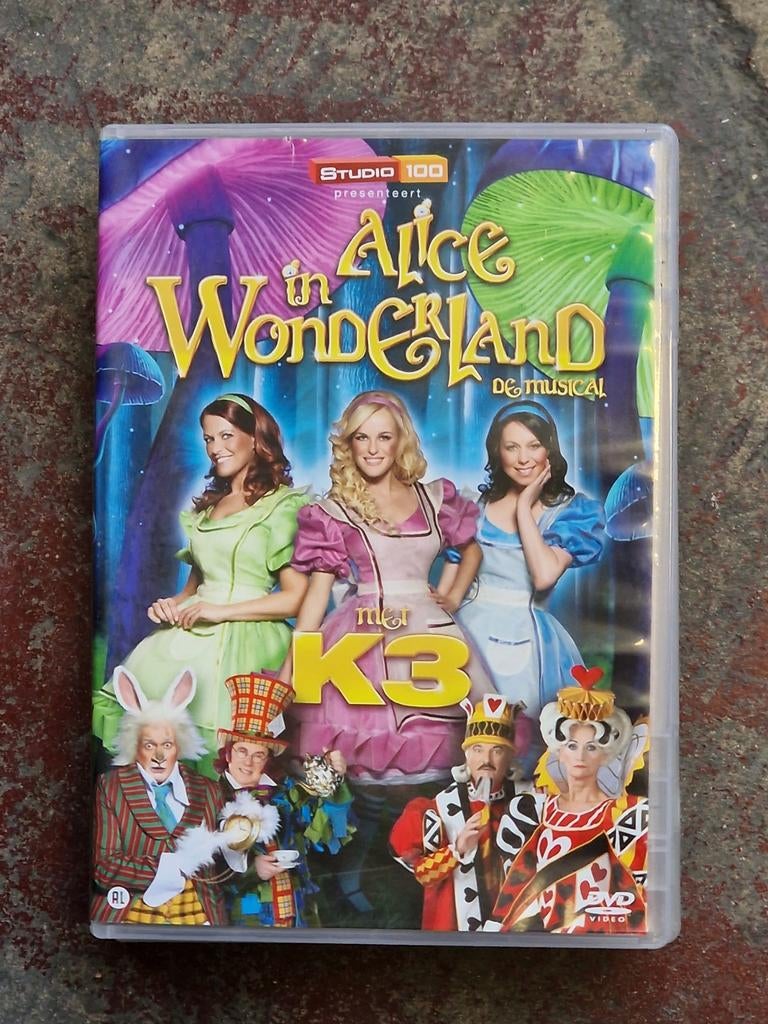 Alice in Wonderland De Musical met K3 DVD, Avontuur, Gebruikt, Alle leeftijden, Ophalen of Verzenden