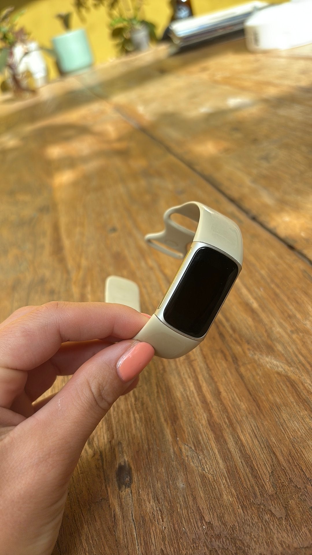 Fitbit Charge 5 Goud/Wit, Ophalen of Verzenden, Gebruikt, Wit, Android
