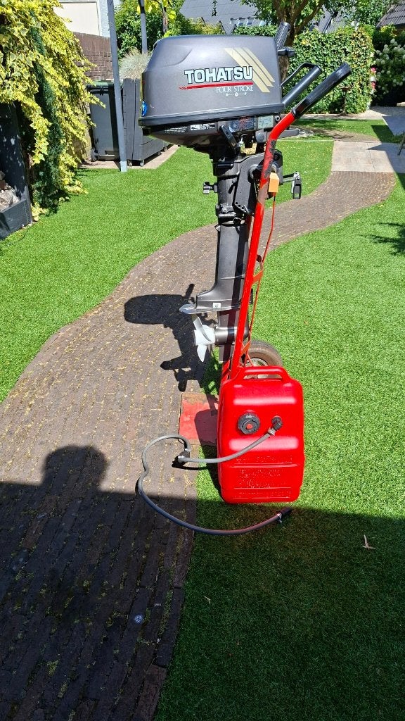Tohatsu 6pk 4-takt buitenboordmotor kortstaat als nieuw, Ophalen, 5 tot 10 pk, Viertaktmotor, Zo goed als nieuw