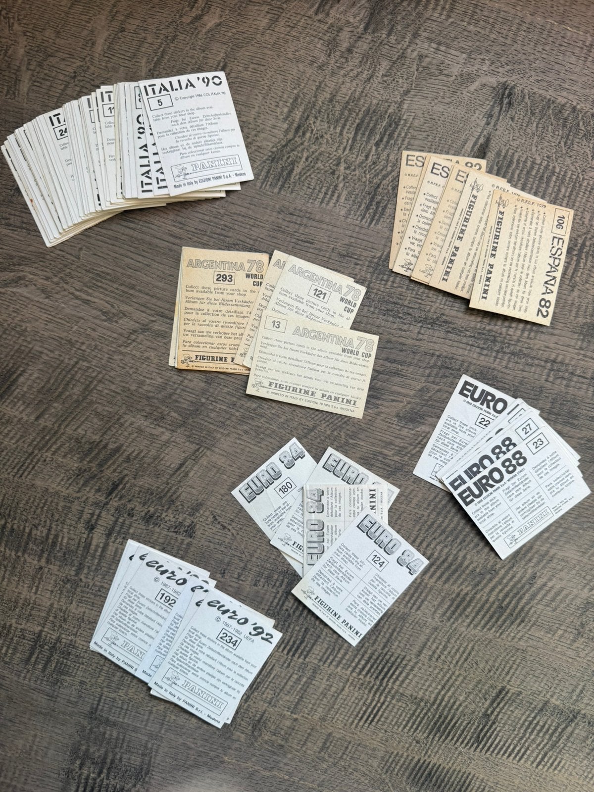 Panini Voetbal stickers 1978,1980,1982,1984,1986,1988 - 2002, Ophalen of Verzenden, Zo goed als nieuw, Meerdere stickers