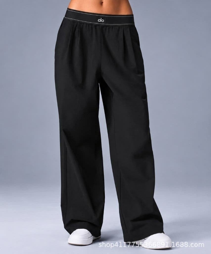ALO Yoga damesbroek zwart wide leg – maat S – nieuw, Maat 38/40 (M), Zwart, Nieuw, Ophalen of Verzenden