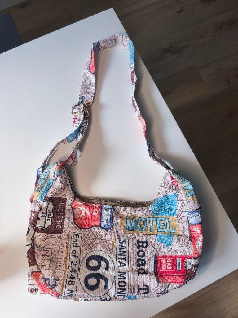 Handmade The Route 66 Hobo Bag, Verzenden, Nieuw, Overige kleuren, Schoudertasje