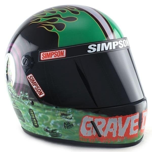 Grave Digger Simpson Helm 1-1 - Uniek Design, Overige merken, Heren, Ophalen of Verzenden, Integraalhelm