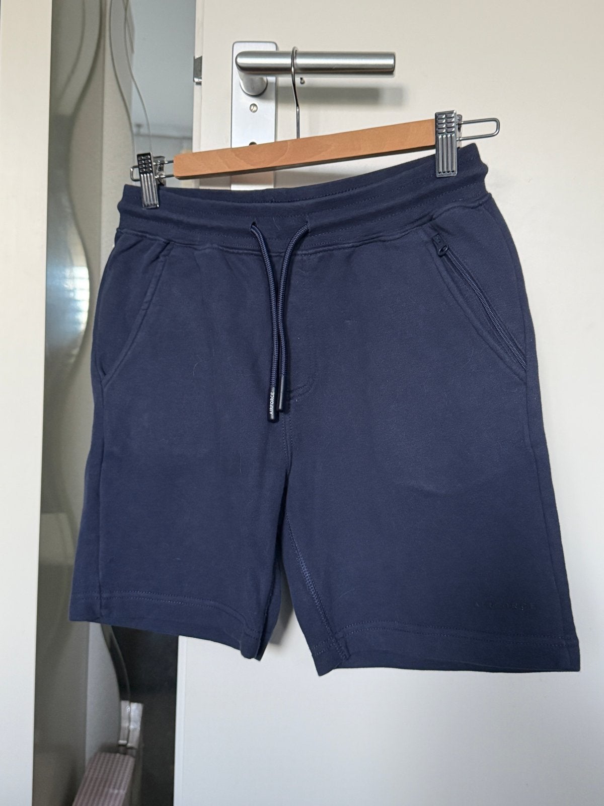 Airforce donkerblauwe korte broek - Maat 14 (164), Kinderen en Baby's, Ophalen of Verzenden, Zo goed als nieuw, Jongen, Broek