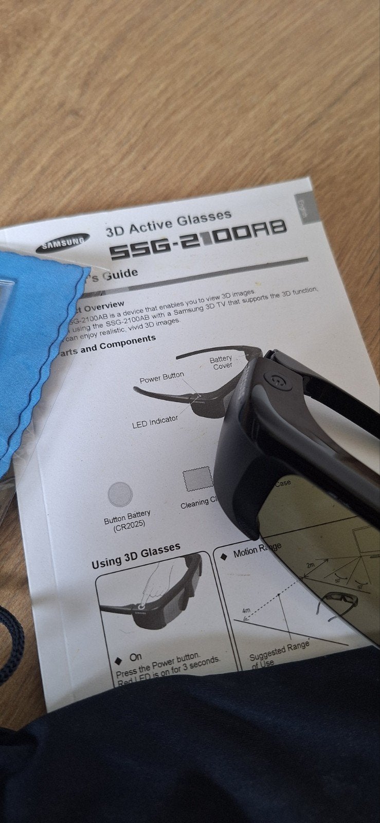 Samsung SSG-2100AB 3D Active Bril (2 stuks), Ophalen of Verzenden