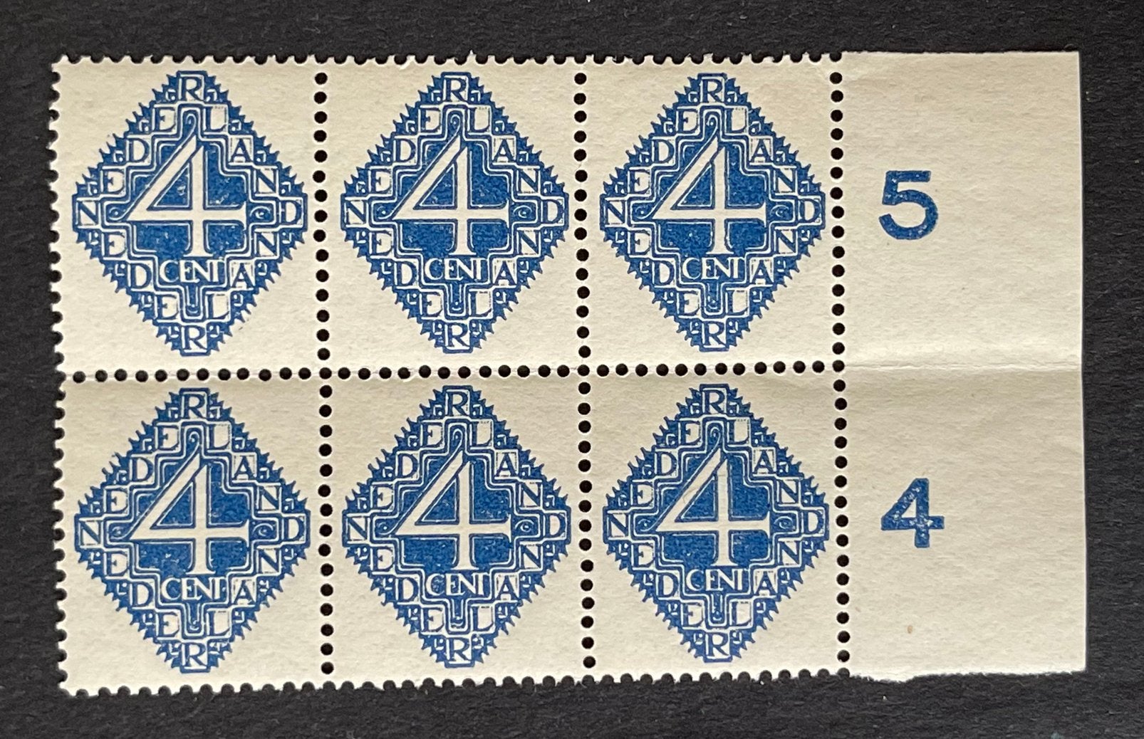 Plaatfout Mast 113PM2 postfris originele gom, Ophalen of Verzenden, T/m 1940, Postfris