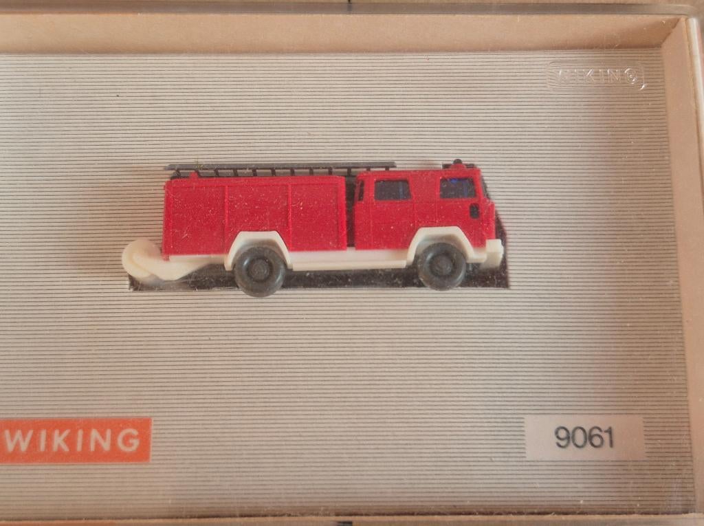 Wiking 9061 - Magirus LF16 dubbelcabine spuitwagen (15892), Overige merken, Gelijkstroom, Overige typen, Ophalen of Verzenden