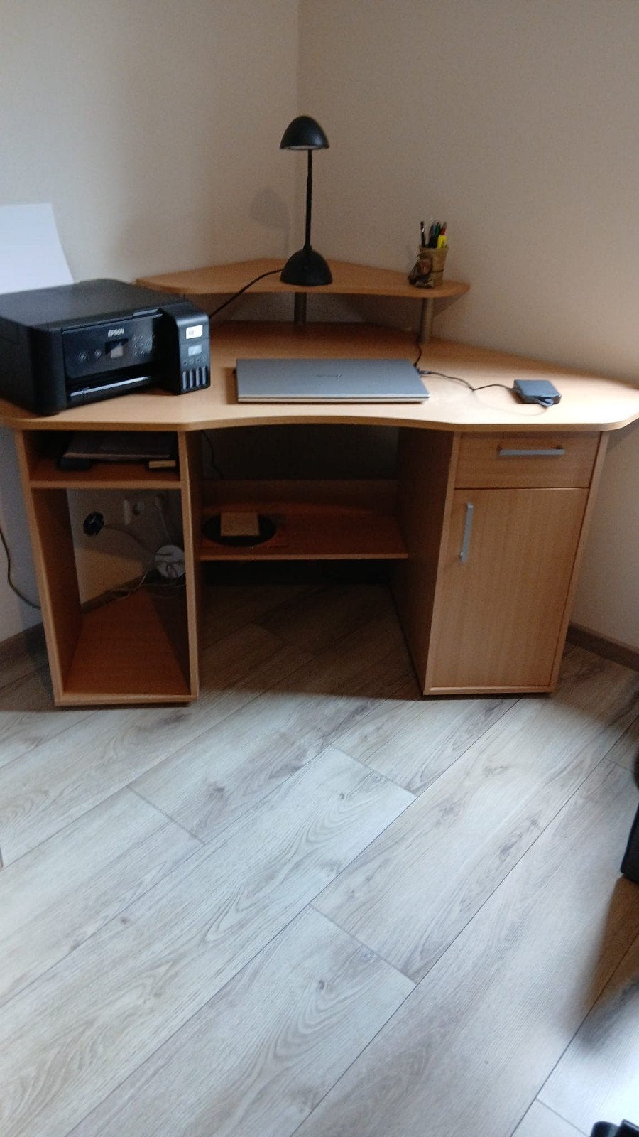 hoek bureau met draaistoel, Ophalen, Gebruikt