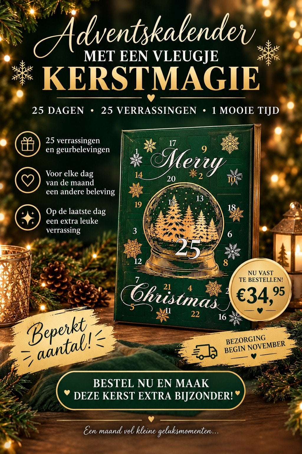 heerlijke geuren adventkalender, Geurverspreider, Meerkleurig, Ophalen of Verzenden, Was