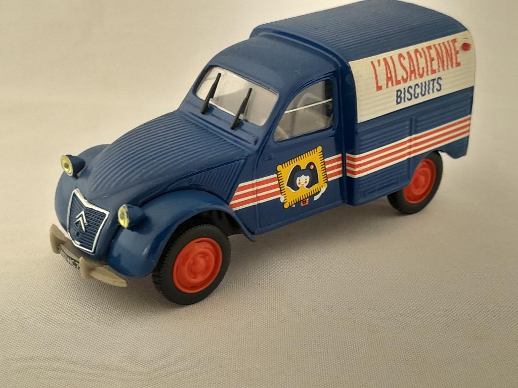 Citroën 2CV AZU bestel l' alzacienne 1:43 van Norev, Ophalen of Verzenden, Zo goed als nieuw, Auto, Norev