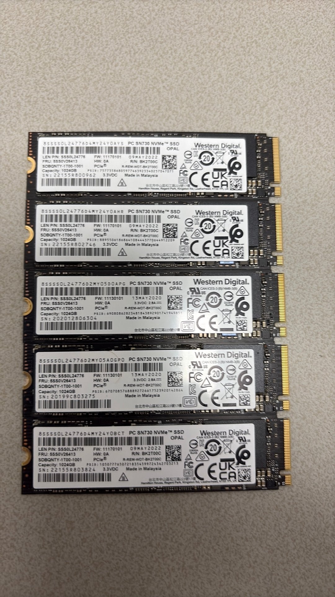 Western Digital PC SN730 NVMe SSD 1TB M.2, Computers en Software, Harde schijven, Intern, Refurbished, Ophalen of Verzenden, 1TB