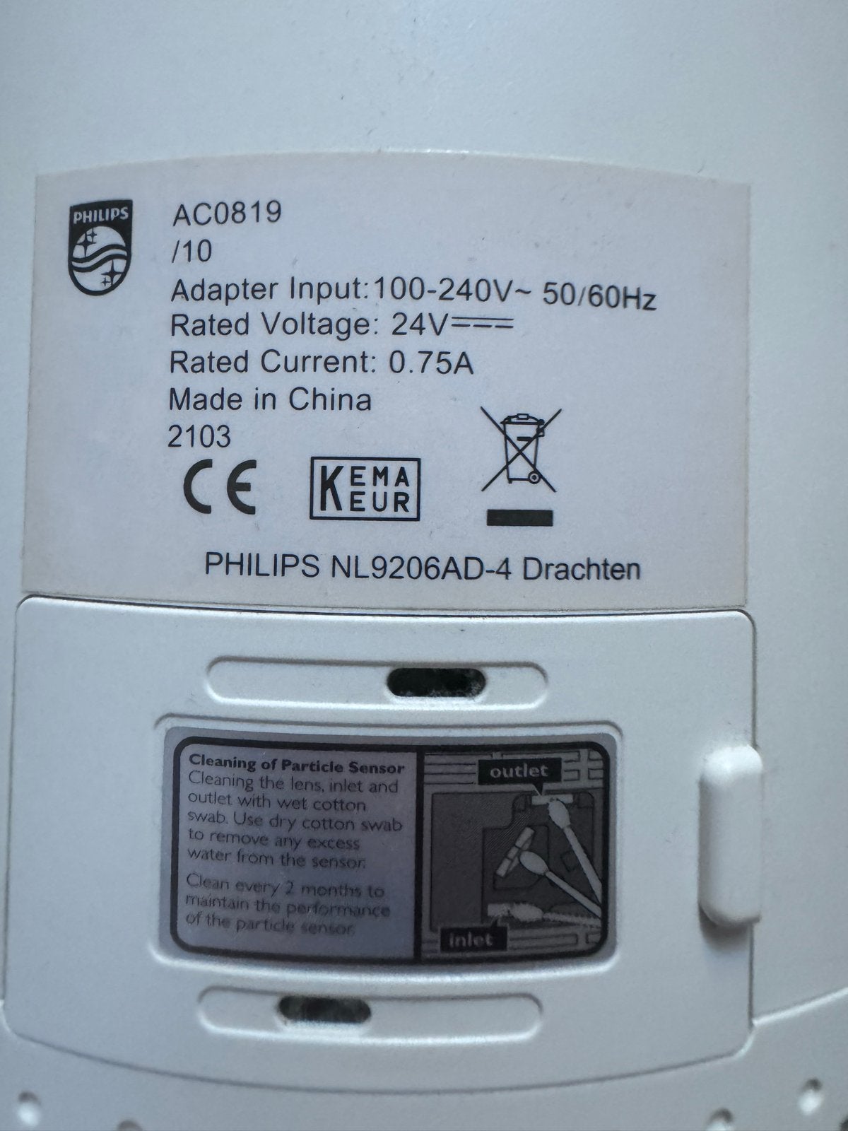 Philips AC0819/10 Luchtreiniger - Compact en Efficiënt, Ophalen of Verzenden, Zo goed als nieuw, Luchtreiniger