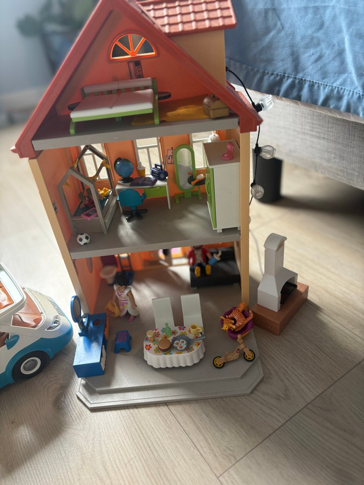 Play mobil poppenhuis, Ophalen