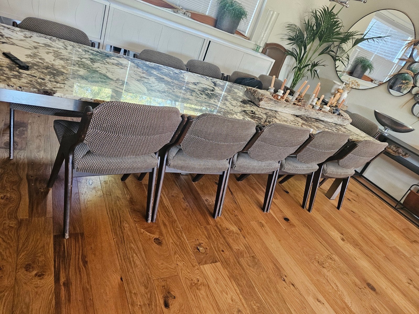 14 vintage jaren 60 sissor eetkamerstoelen met dikke zitting, Ophalen, Hout, Gebruikt, Jaren 30
