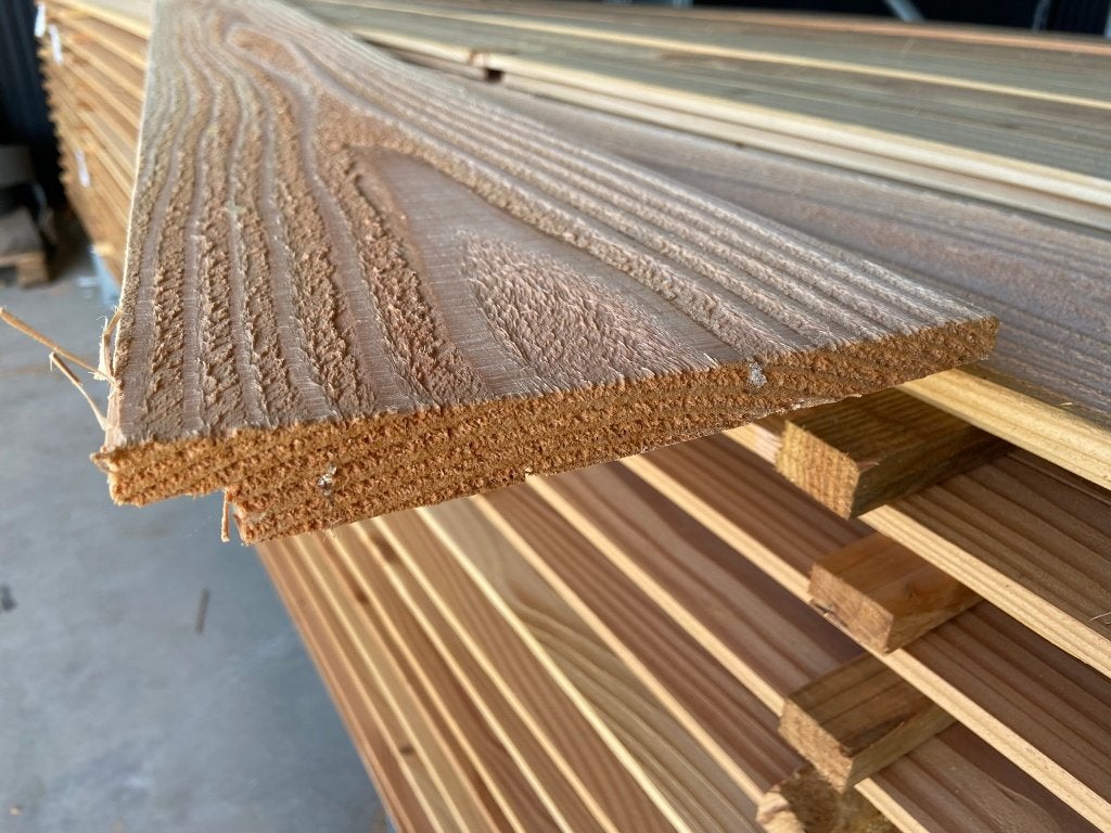 Zweeds rabat Douglas 1,1/2,7x19,5x400 cm - J&W 158, Ophalen, Nieuw, 250 cm of meer, Planken