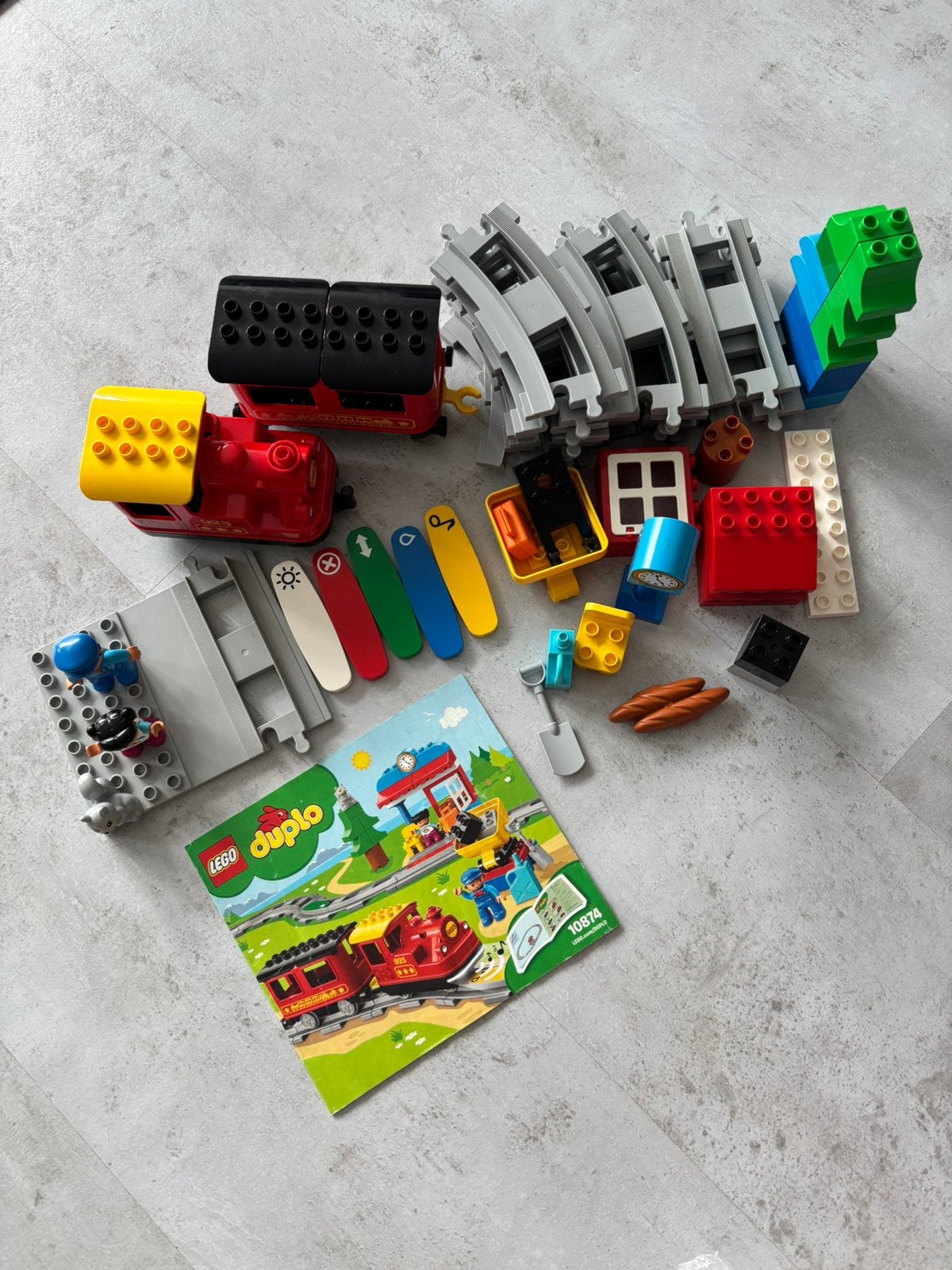 Lego duplo 10874 trein compleet set, Ophalen, Zo goed als nieuw