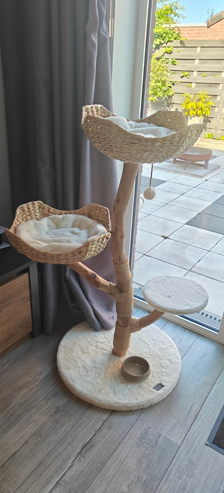 krabpaal 115 cm creme, Dieren en Toebehoren, Ophalen, Nieuw, Krabpaal