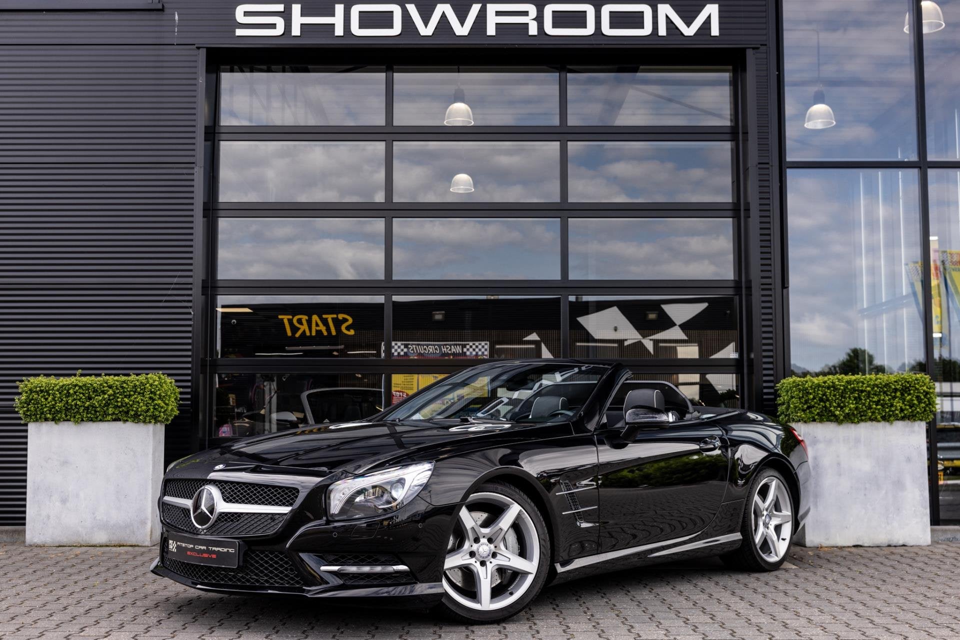 Mercedes-Benz SL-klasse 350 AMG, 306 PK, *38000km*, Distroni, Automaat, Gebruikt, Zwart, Cabriolet