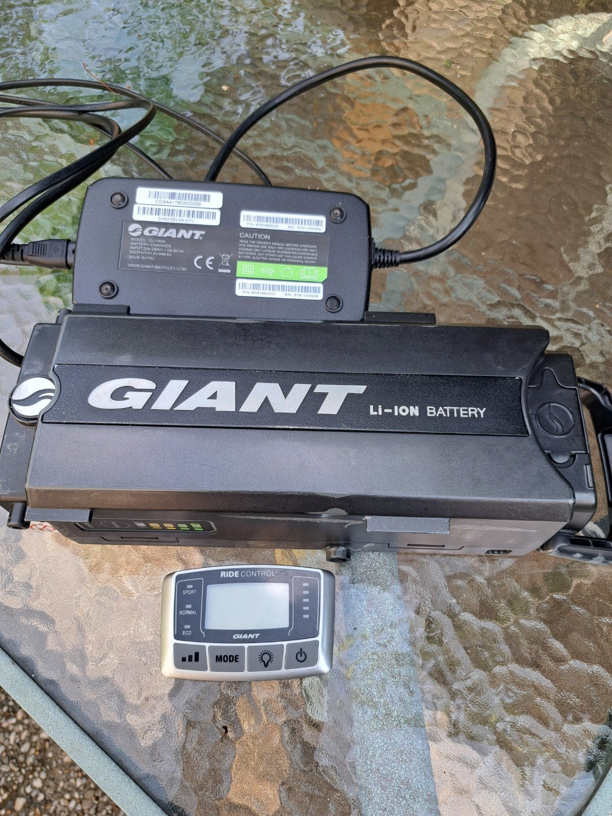 Giant E-bike Accu met Oplader en Display, Ophalen, Gebruikt