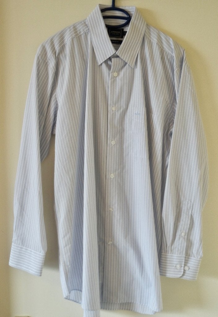 Herenhemd met lange mouwen, Kleding | Heren, Blauw, Arrow, Nieuw, Halswijdte 39/40 (M)