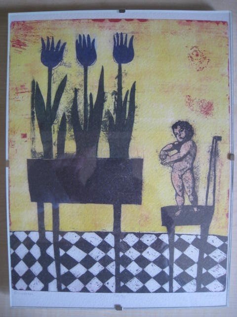 Fotokader 18x24cm, met tekening Primavera, Ophalen of Verzenden, Refurbished