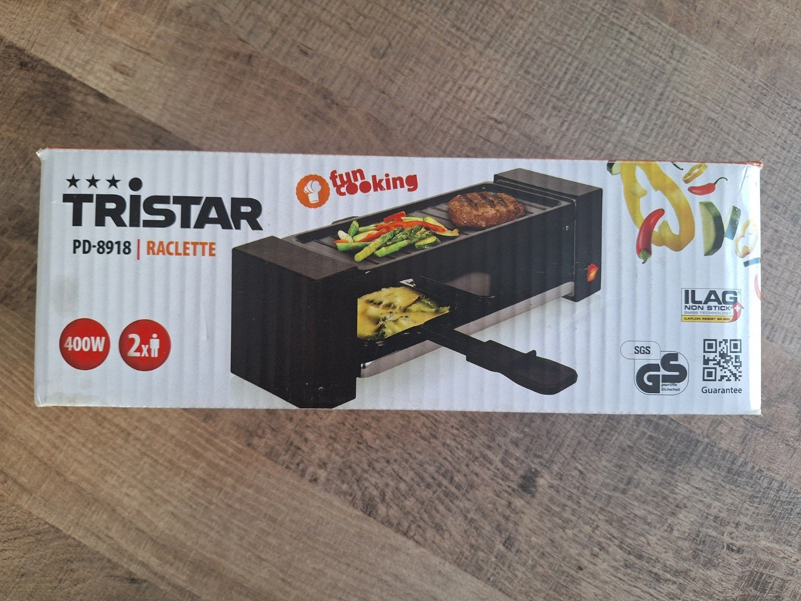 Tristar PD-8918 Raclette - 400W voor 2 personen, Witgoed en Apparatuur, Ophalen of Verzenden